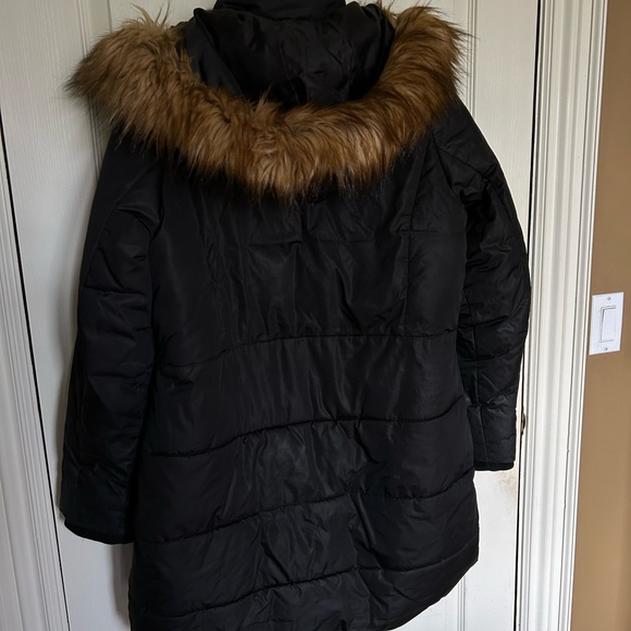 Black Reitmans Long Winter Coat - Picture 2 of 4